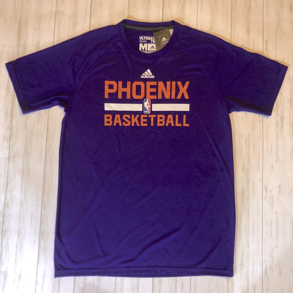 🆕 2011 ADIDAS NBA PHOENIX SUNS ON COURT CLIMALITE ULTIMATE TEE-UNISEX